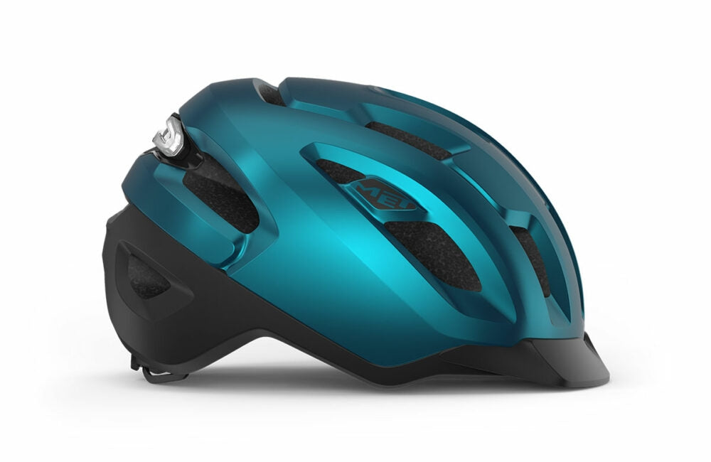 Cykelhjälm MET Urbex MIPS NTA-Certifierad Elcykel teal blue metallic
