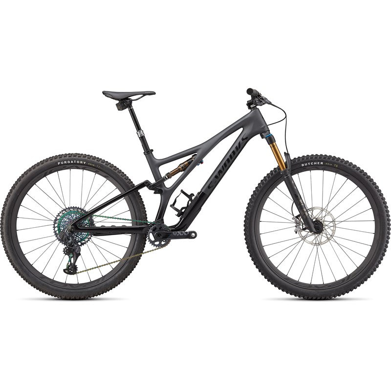MTB Stumpjumper S-Works SATIN BRUSHED BLACK LIQUID METAL / GLOSS BLACK