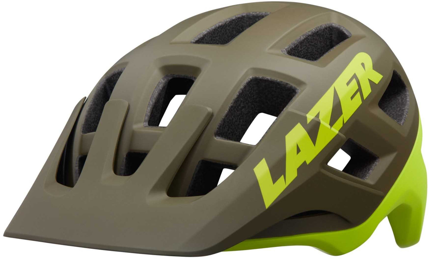 Cykelhjälm Lazer Coyote MIPS matt grön flash gul