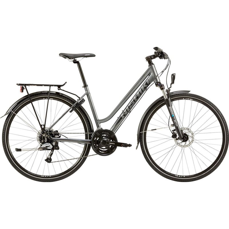 Nishiki Cityhybrid Xc Five Dam Ms Lavagrå