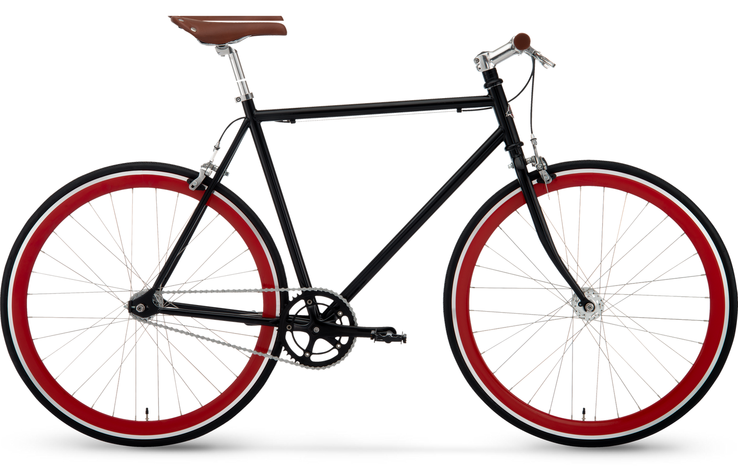 Herrcykel Stålhästen Sport 0-vxl svart/röd