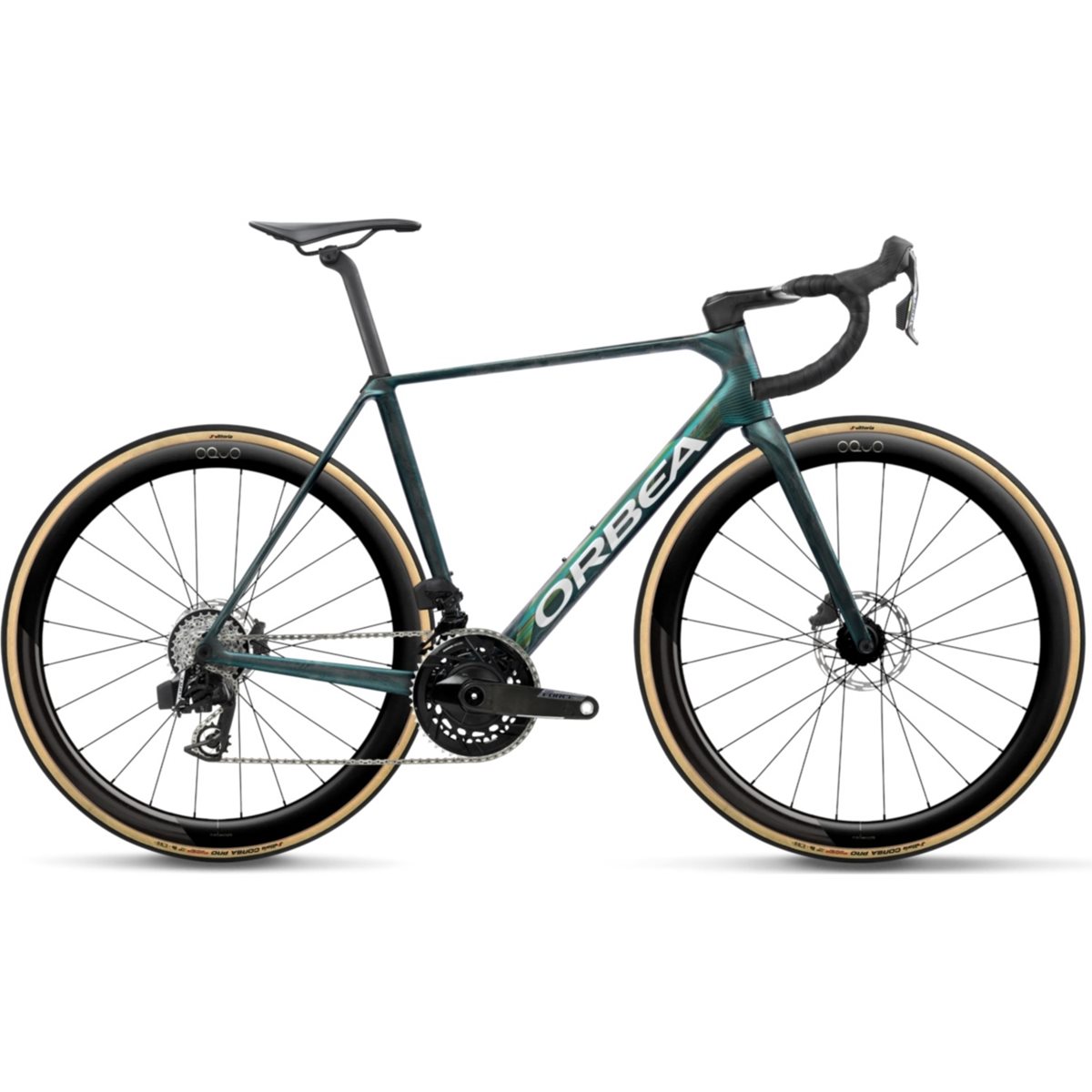 Racercykel allround Orbea Orca M21e LTD PWR Escape Green/Carbon Matt