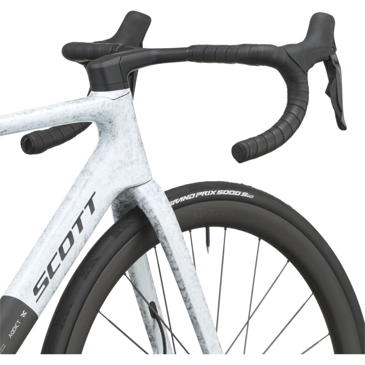 Racercykel allround Scott Addict RC Pro Rush White/Carbon Black
