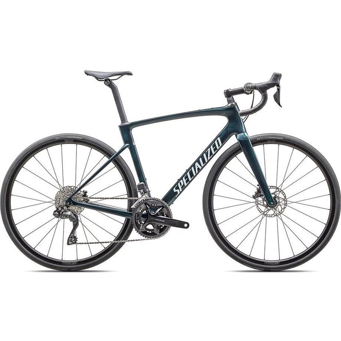 Racercykel Specialized Roubaix Comp Gloss Lagoon Tint Over Carbon