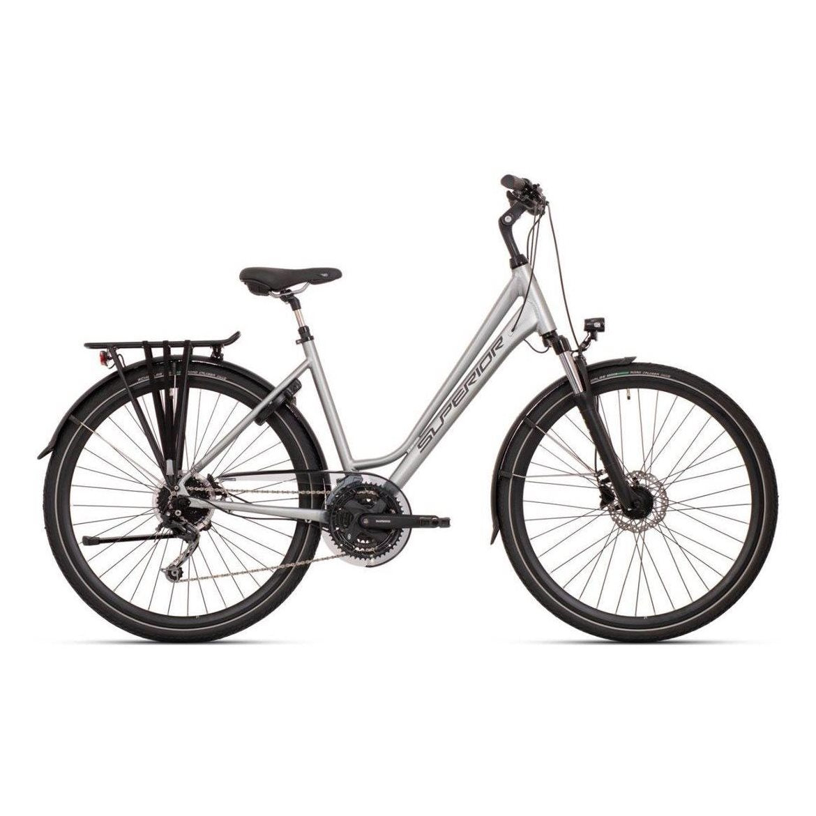 Superior Hybridcykel Stk 500 L Matte Grey/Green