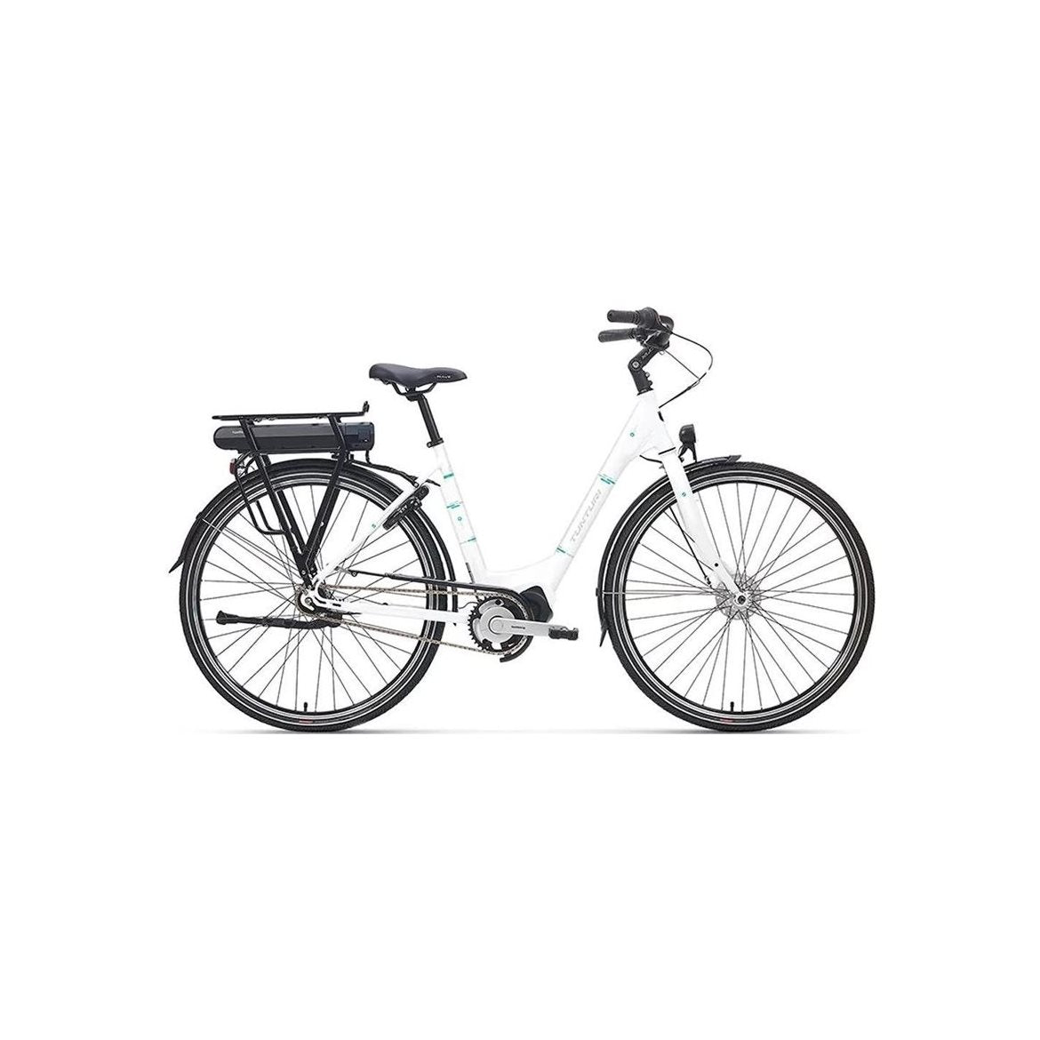 Tunturi Elcykel DameCity Dam White/Turquoise