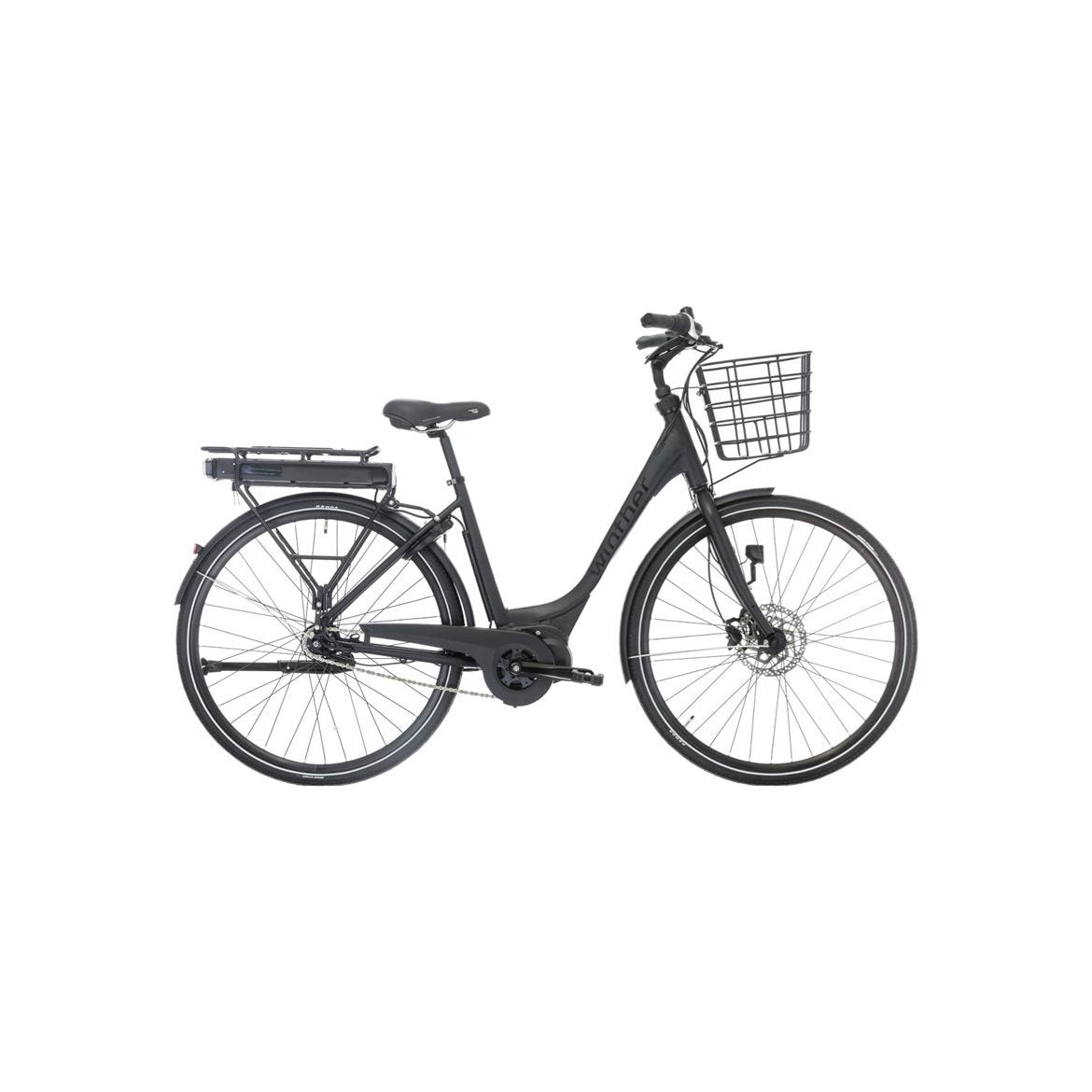Winther Elcykel Superbe 2 7-Växlad Dam Mattsvart M. Svart