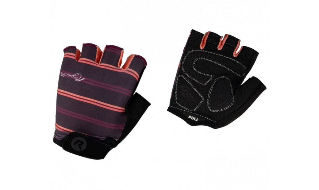 Handskar Rogelli Stripe Röd/Coral