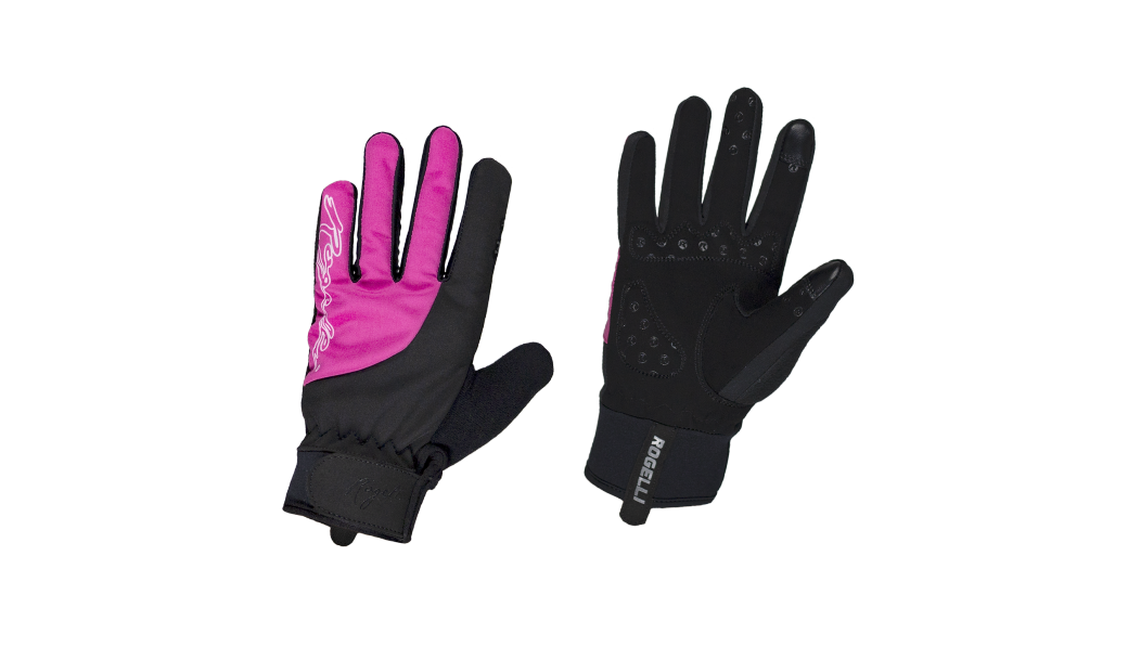 Handskar Rogelli Storm Winter Svart/Rosa