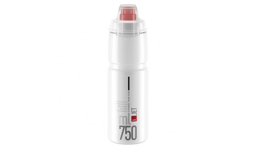 Flaska Elite JET Plus Clear Red Logo 750ml