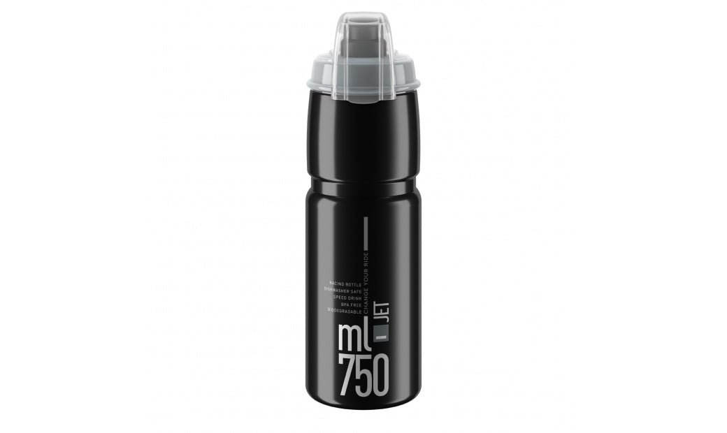 Flaska Elite JET Plus Black Grey Logo 750ml