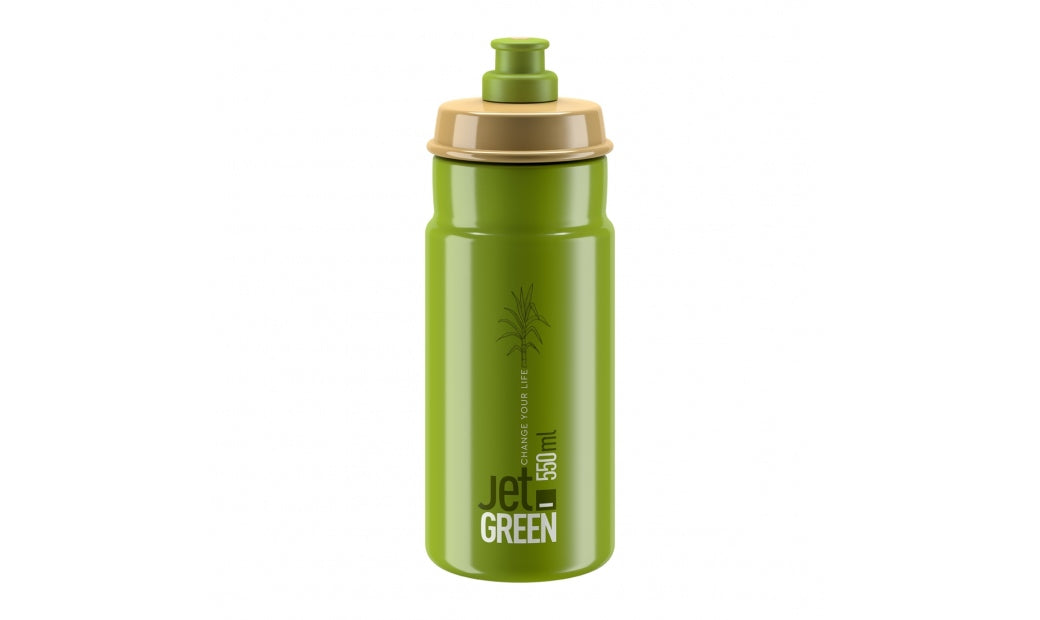 Flaska Elite JET Green Olive White Logo 550ml