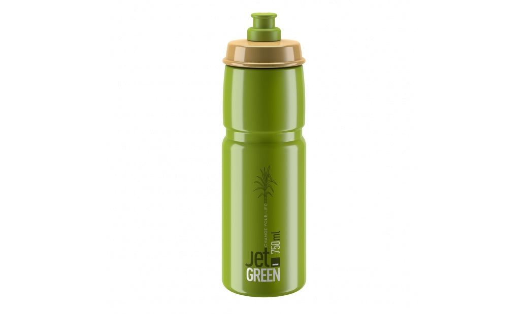 Flaska Elite JET Green Olive White Logo 750ml