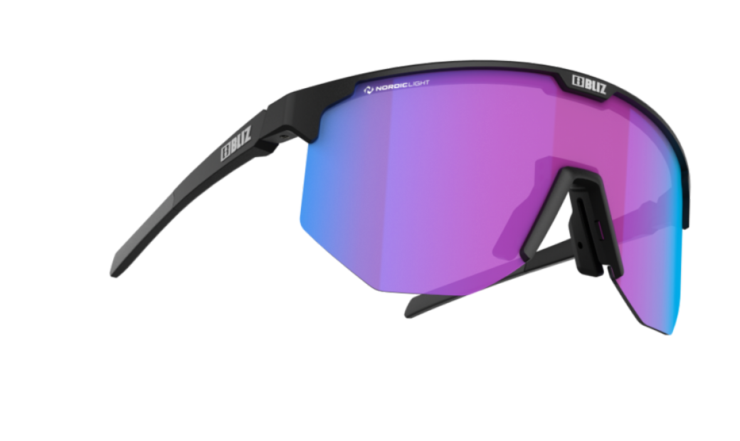 Cykelglasögon Bliz Hero Small Nano Optics Violet with Blue Nordic Light svart