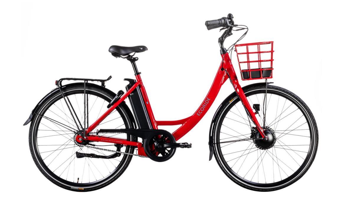 Elcykel Ecoride Ambassador 28 AXS H-7 Dam Röd