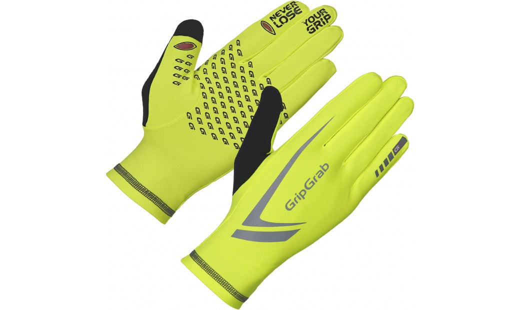 Handskar GripGrab Running Expert Winter Touchscreen hi-vis gul