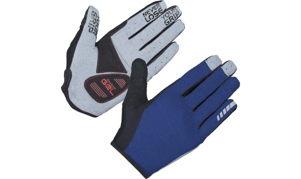 Handskar GripGrab Shark Padded Full Finger mörkblå