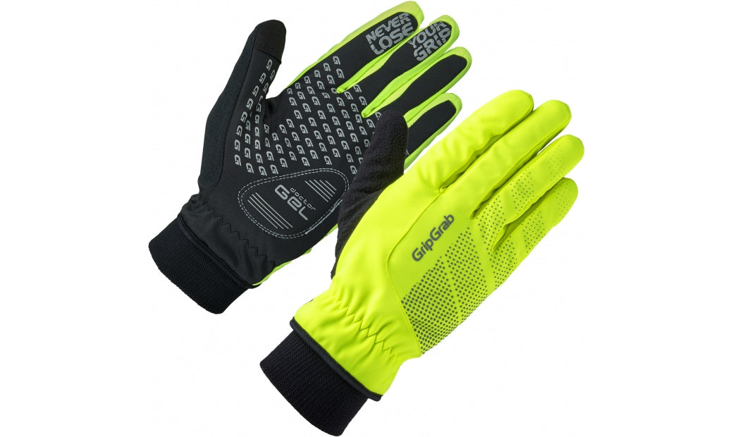 Handskar GripGrab Ride Windproof Winter hi-vis gul