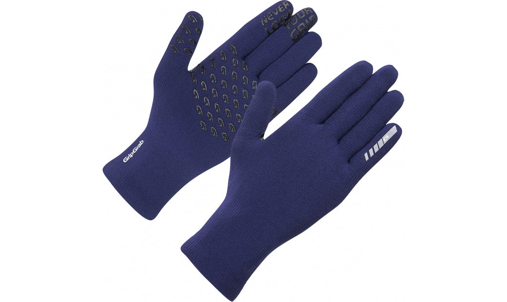 Handskar GripGrab Waterproof Knitted Thermal mörkblå