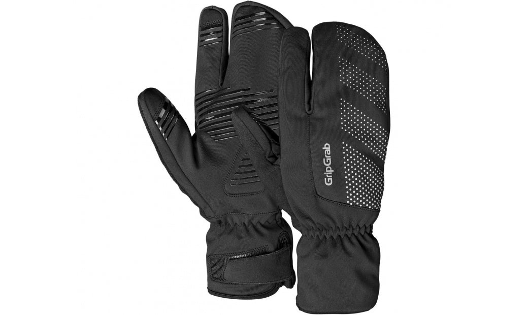 Cykelhandskar Gripgrab Ride Windproof Deep Winter Lobster Svart