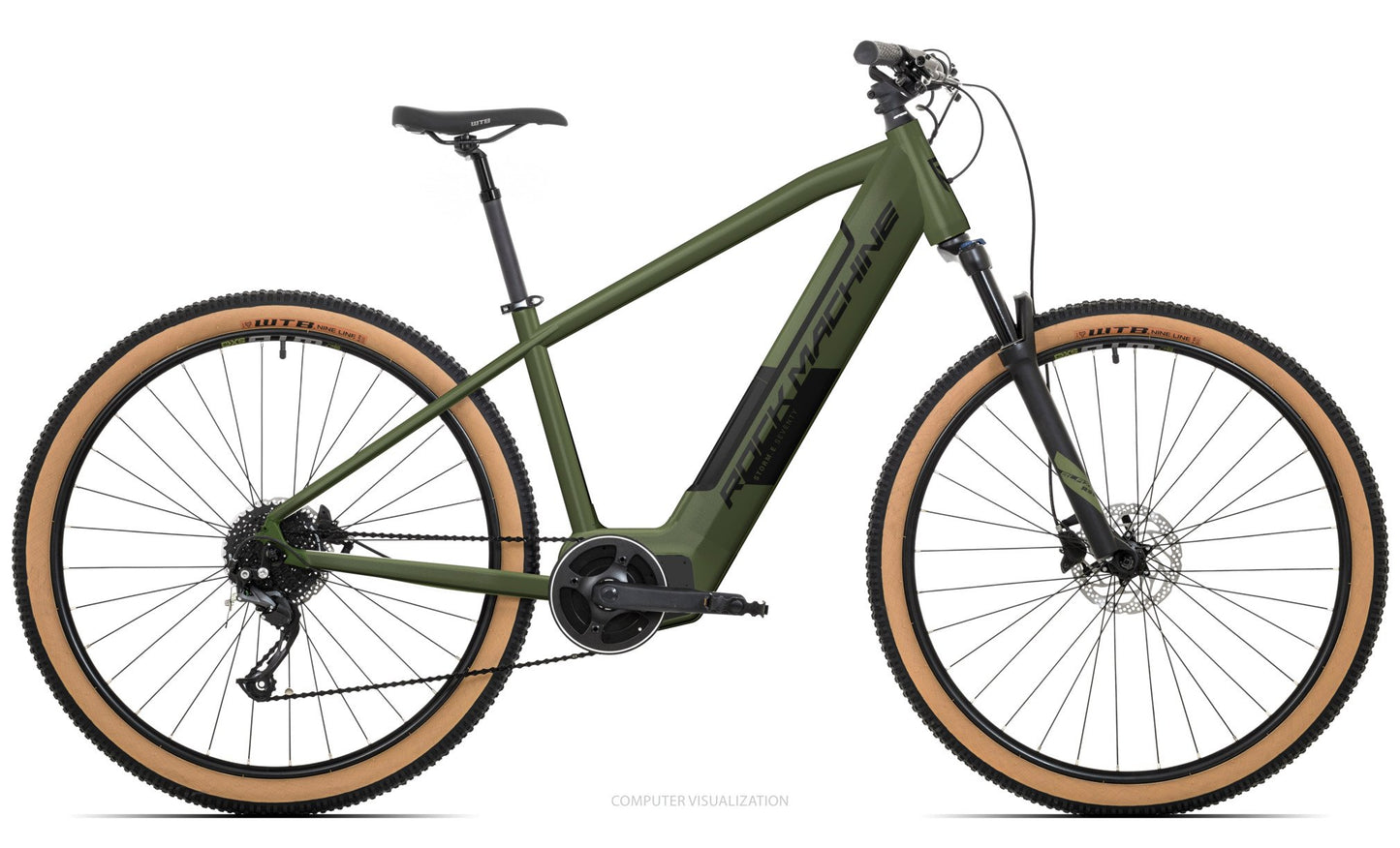 El-MTB Rock Machine Storm E70-29 Brun/Svart/Silver