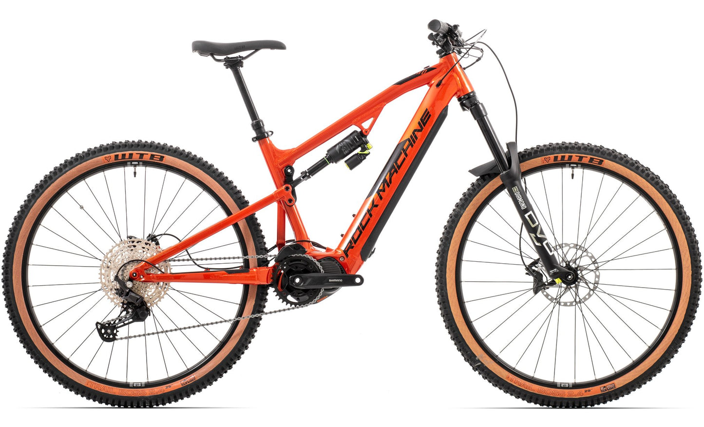 El-MTB Rock Machine Blizzard E50-29 Orange/Svart