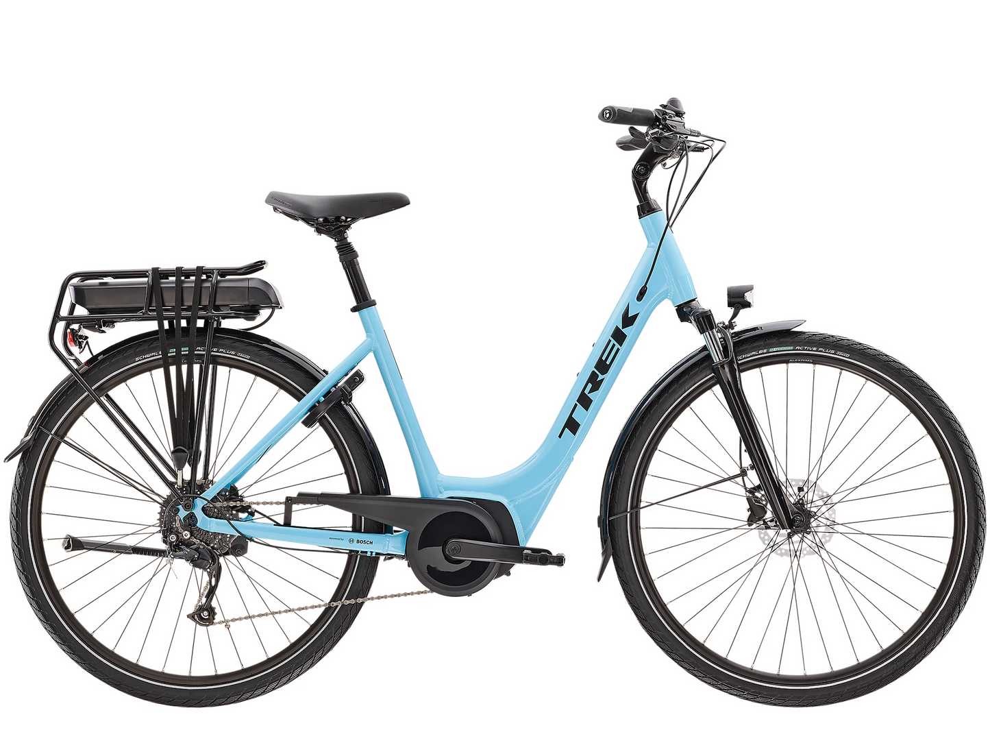 Elcykel Trek Verve+ 2 Lowstep 300Wh turkos