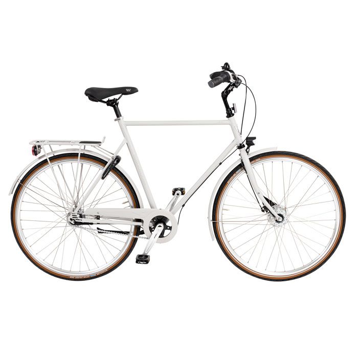 Herrcykel Skeppshult Stil Premium 7-Växlar Vit
