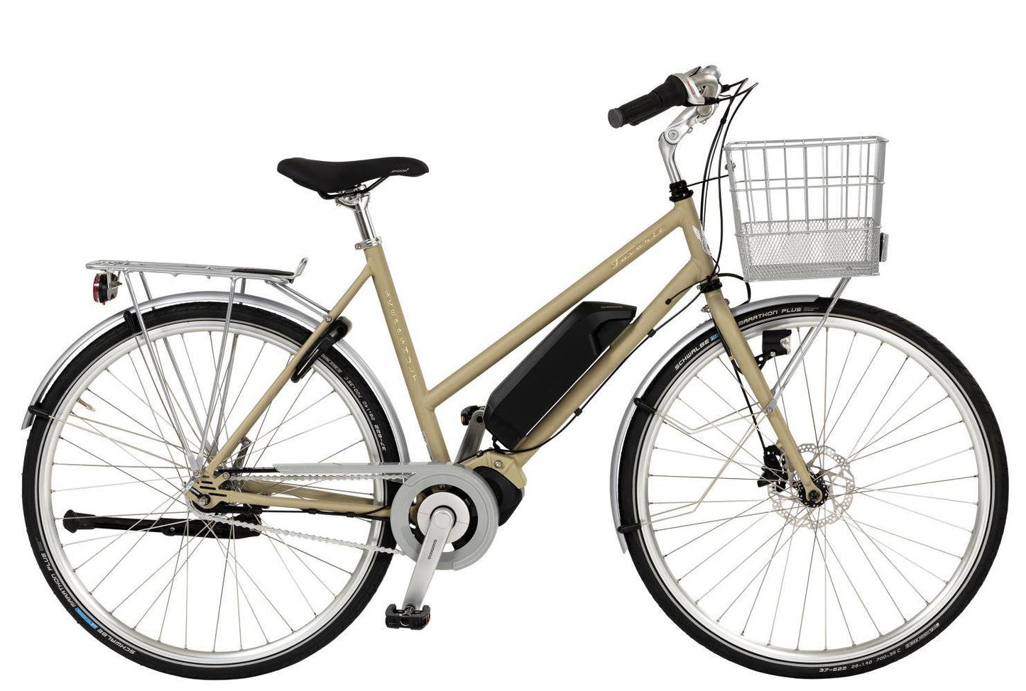 Elcykel Skeppshult Favorit El Dam 7-växlar Eucalyptus Matt