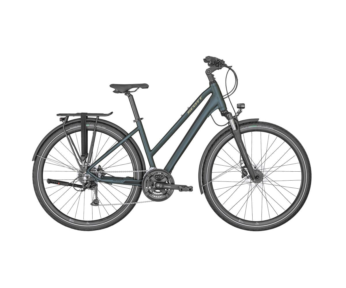 Hybridcykel Scott Sub Sport 30 dam blå