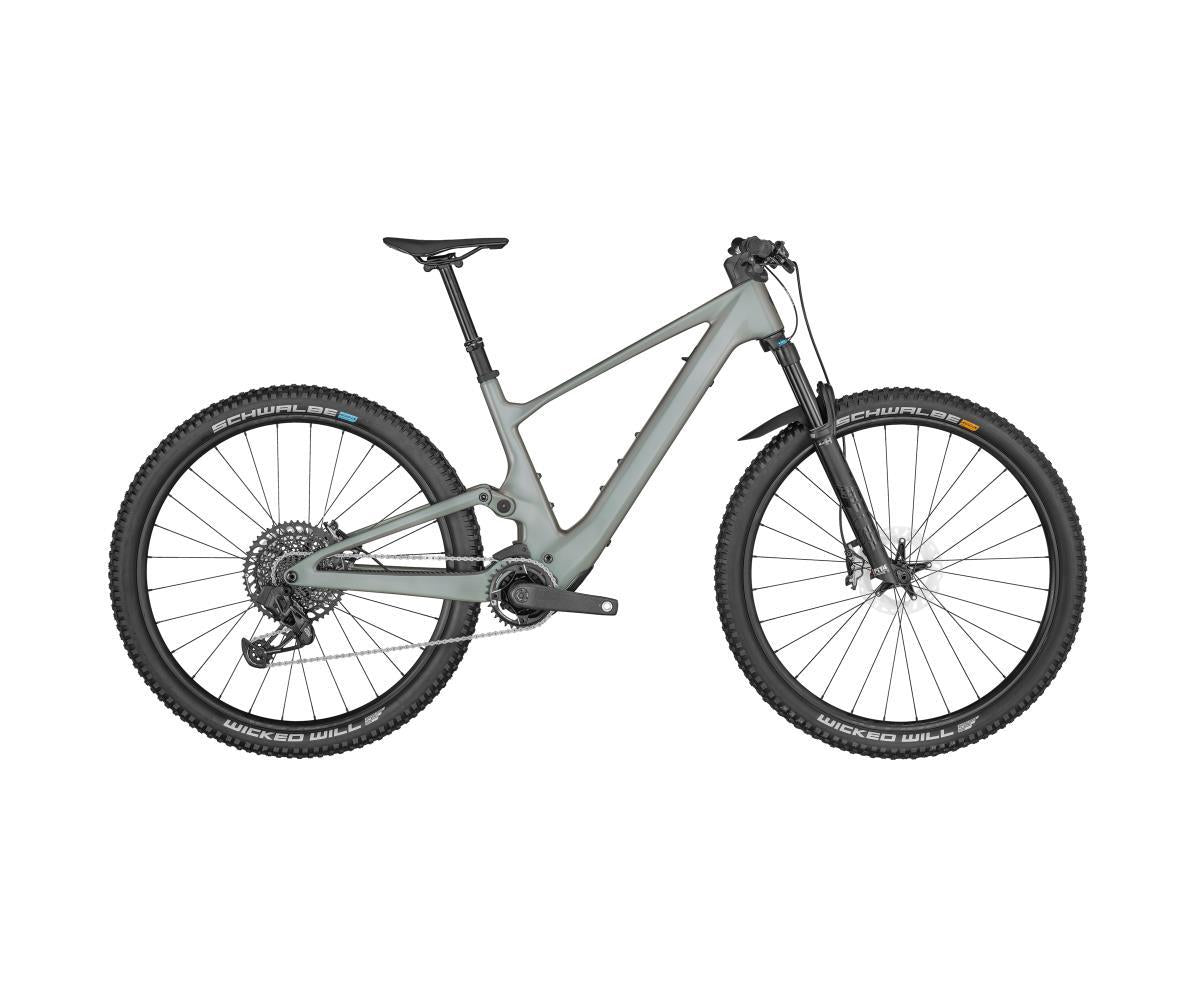 El MTB Scott Lumen eRIDE 900 Grå/Grön