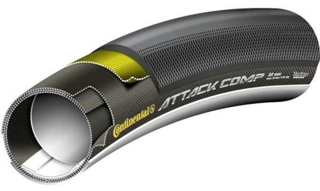 Tubdäckpaket Continental Attack Comp & Force Comp Vectran Breaker 22/24-622 svart