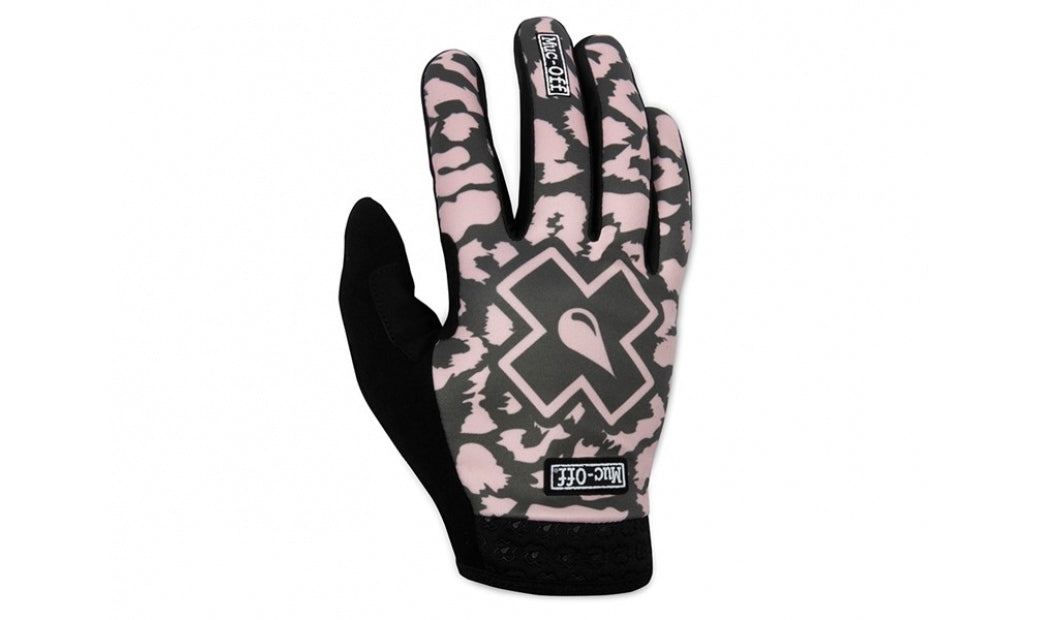 Handskar MUC-OFF MTB Rider Gloves Green/Pink Leopard