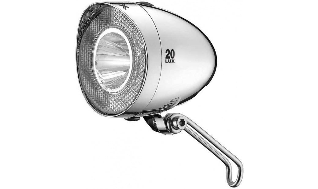 Framlampa XLC CL-F20 Retro Chrome