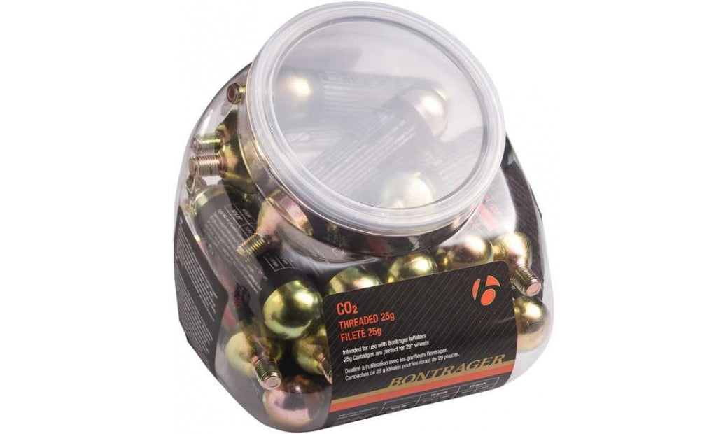Kolsyrepatron Bontrager CO2-patron gängad 25 g 1 st