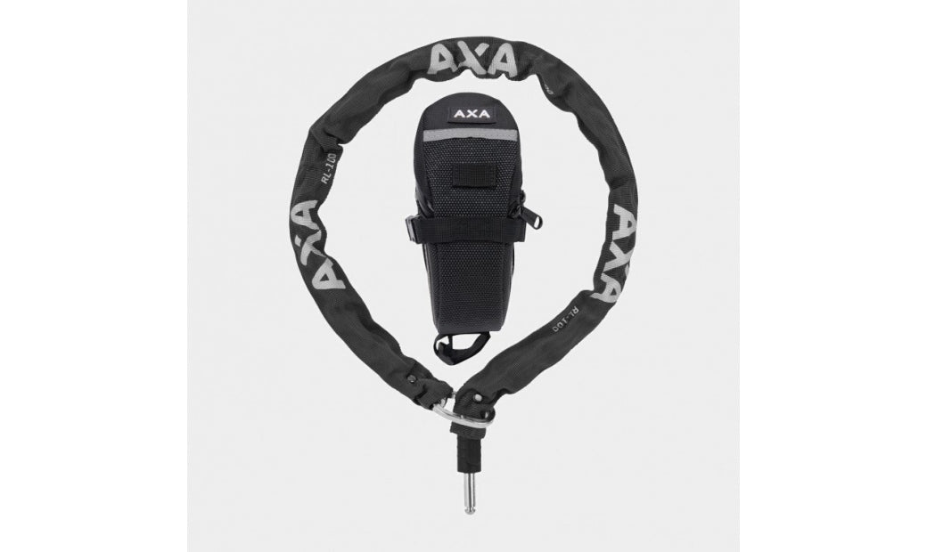 Ramlåskätting Plug-in AXA RLC, 100 cm + väska