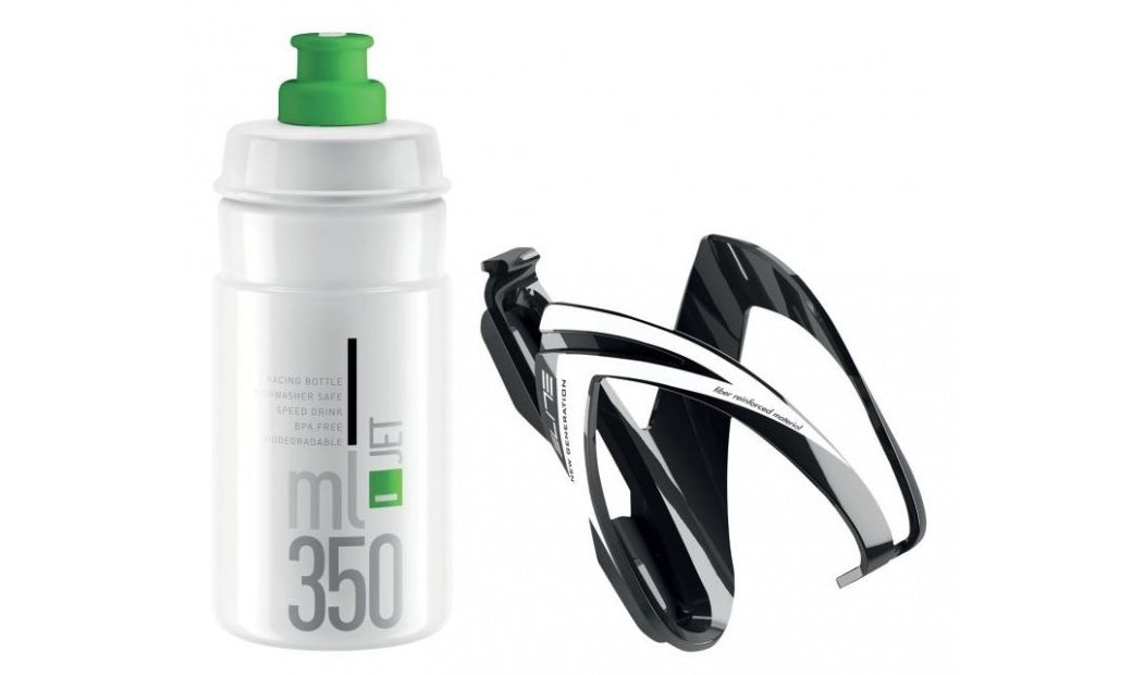 Flaskställ Elite Kit CEO 350 ml svart/vit/grön