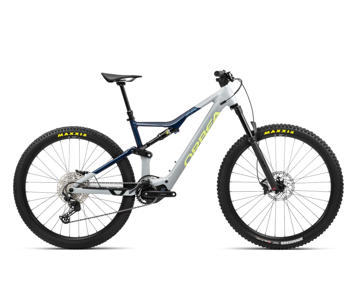 El MTB Orbea Rise H30 Grå/Blå
