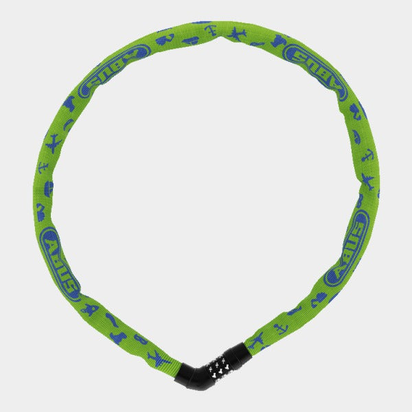 Kättinglås ABUS Steel-O-Chain 4804C 75 cm 4 mm grön Symbols