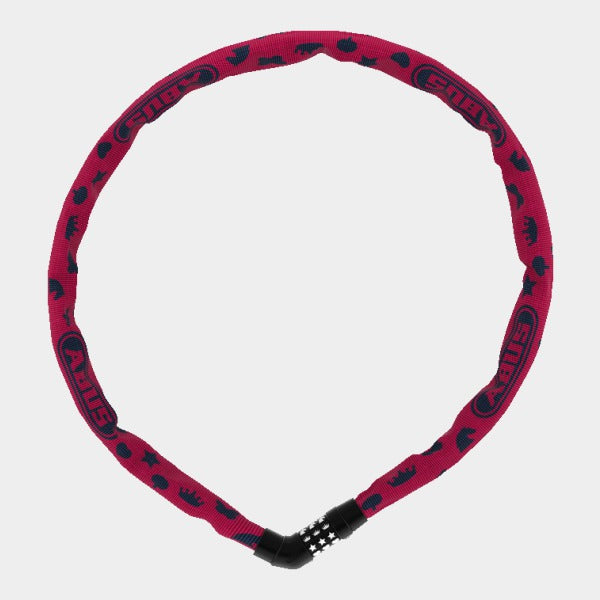 Kättinglås ABUS Steel-O-Chain 4804C 75 cm 4 mm rosa Symbols