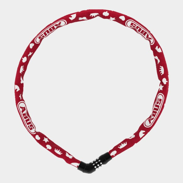 Kättinglås ABUS Steel-O-Chain 4804C 75 cm 4 mm röd Symbol