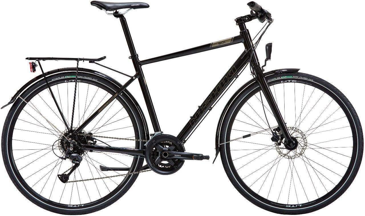 Hybridcykel Nishiki City 501 herr svart