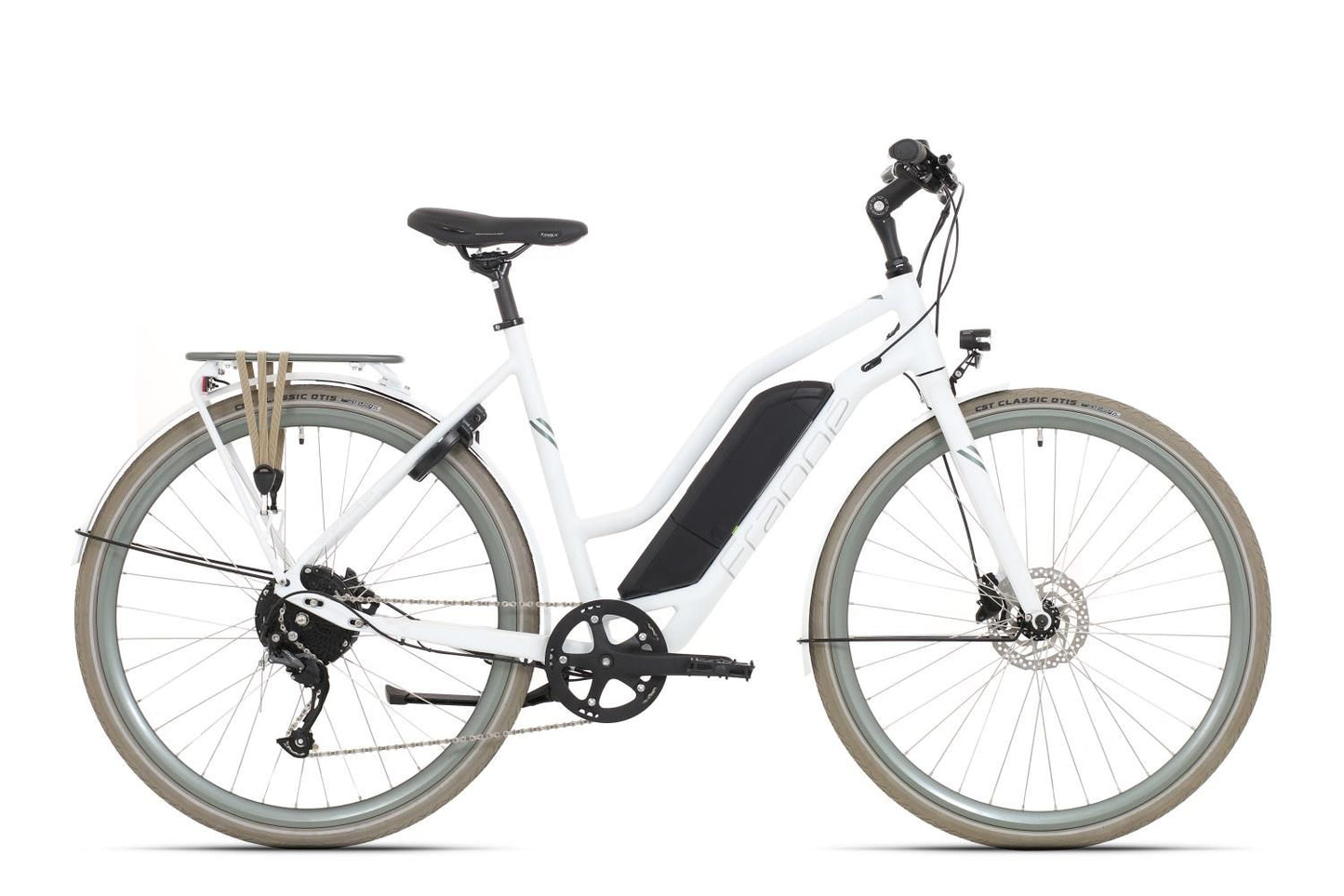 Elcykel Frappé FSD R100 Dam vit 9 växlar