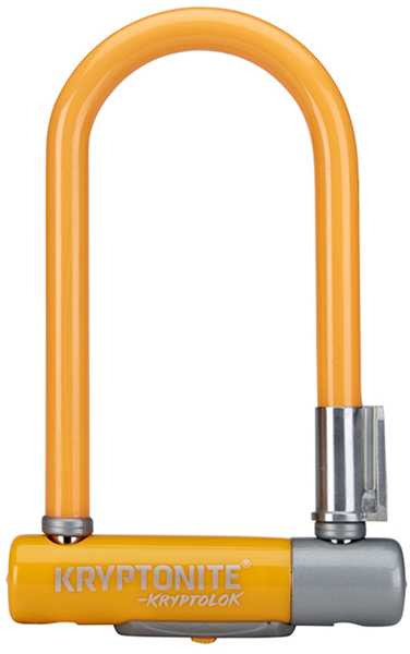 Bygellås Kryptonite Kryptolok 2 Mini 7 orange med Flexframe fäste