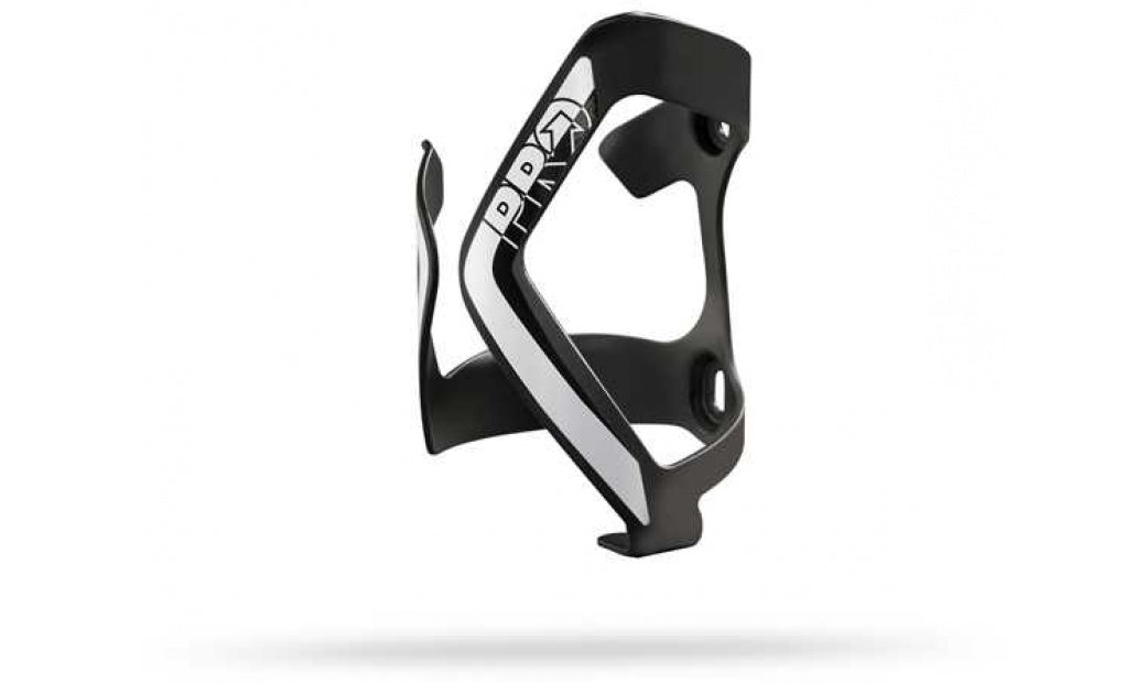 Flaskhållare PRO Side Höger Aluminium svart/vit