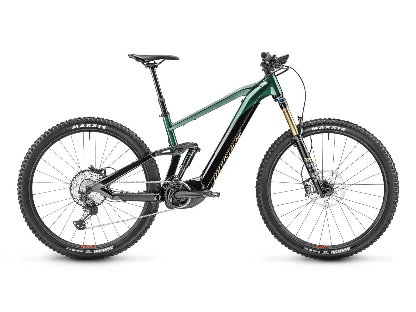 El MTB Moustache Trail 9 Svart/Grön 29"