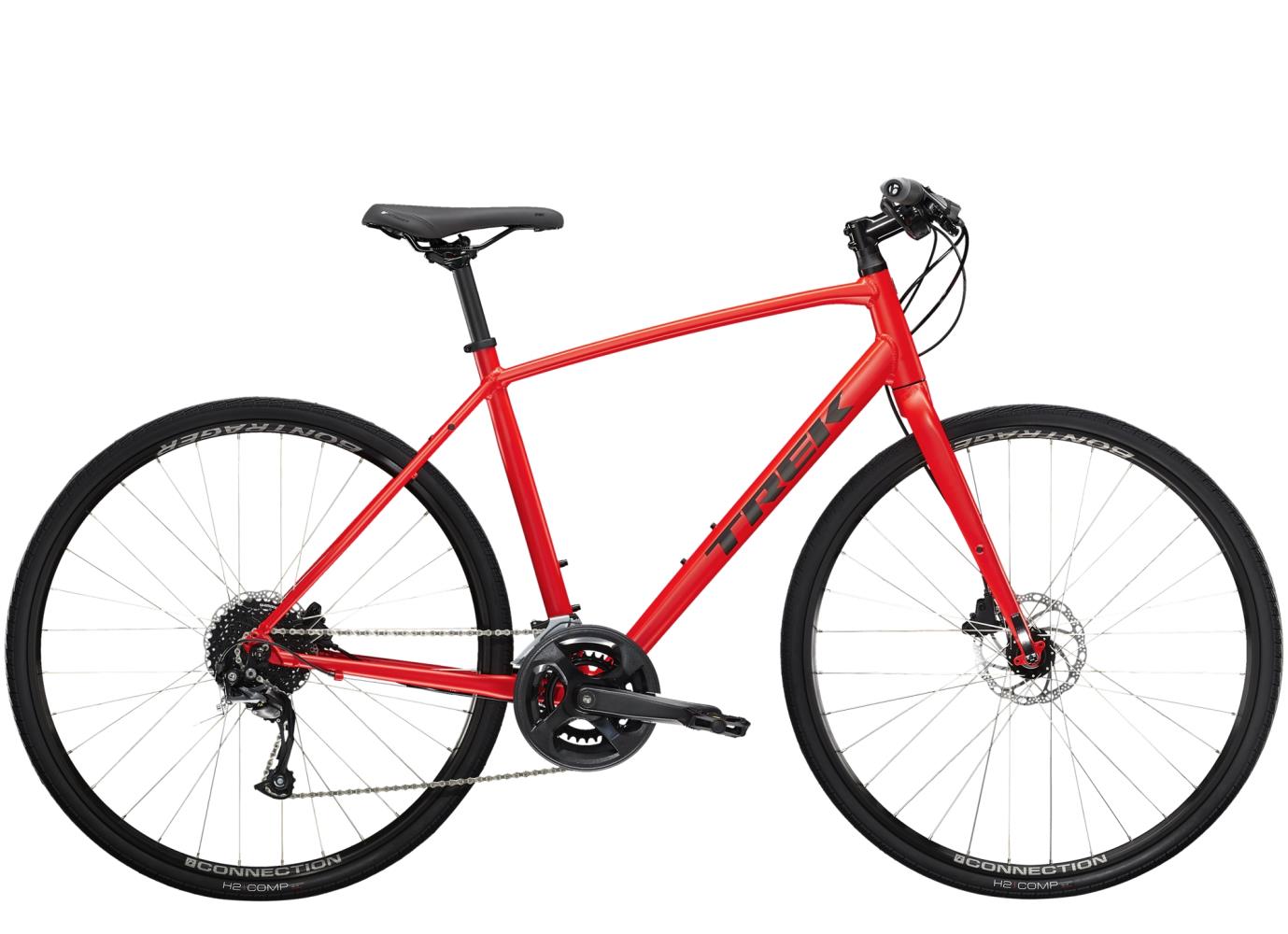 Hybridcykel Trek FX 2 Disc röd