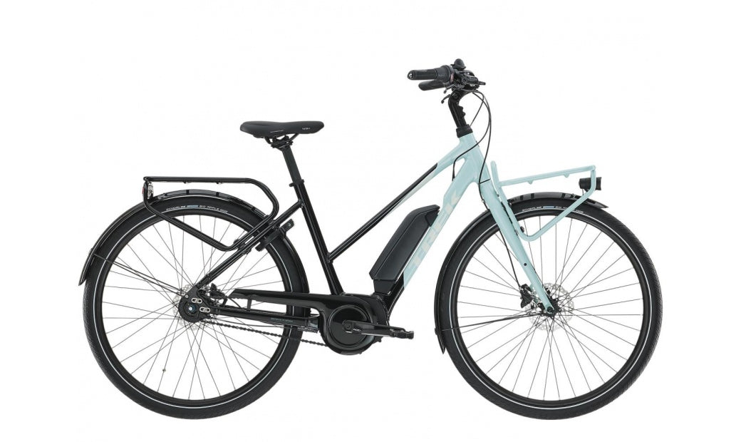 Elcykel Trek District+ 2 Stagger 400Wh Svart/Blå