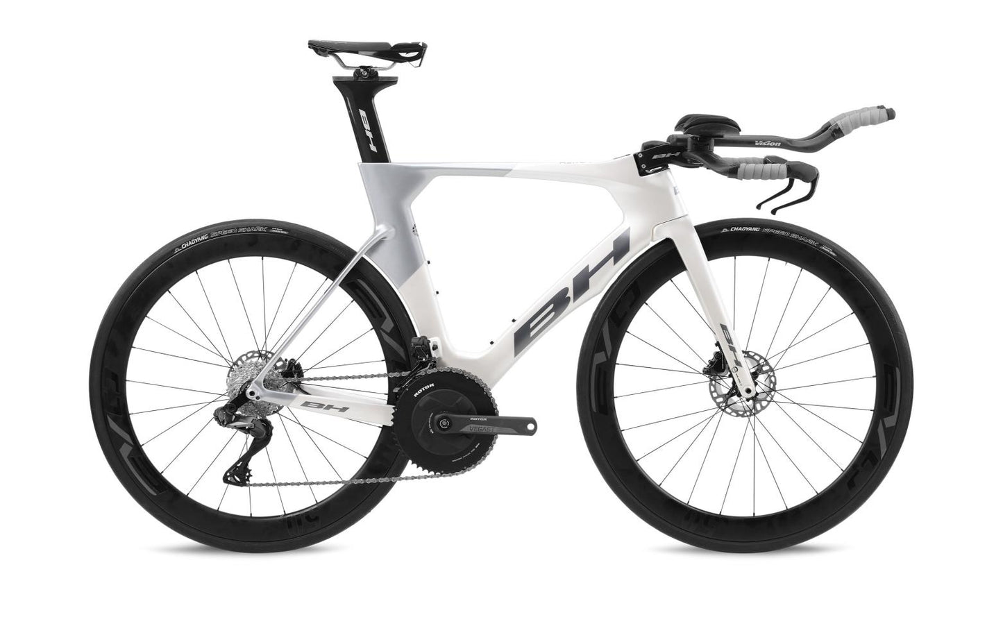 Racercykel BH Triathlon Aero TT 5.0 white/silver/silver