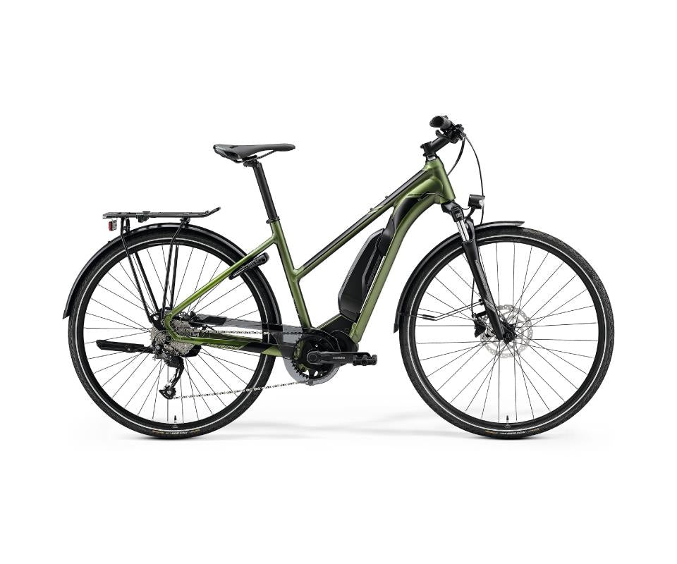 Elcykel Merida eSPRESSO L 300 SE EQ (418 Wh) grön/svart